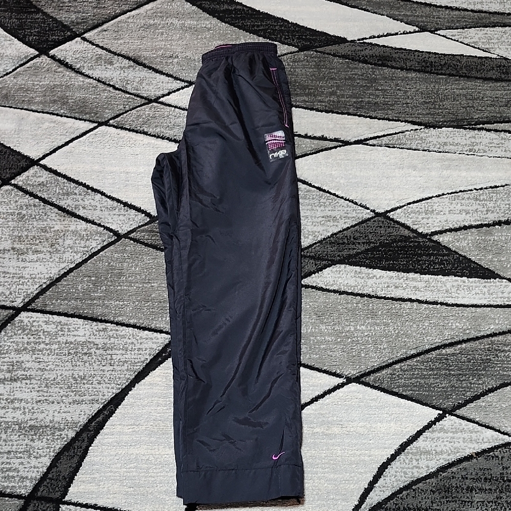 VINTAGE YOUTH NIKE SWOOSH INSULATED WIND WATER RESISTANT OUTDOOR SNOW PANT L